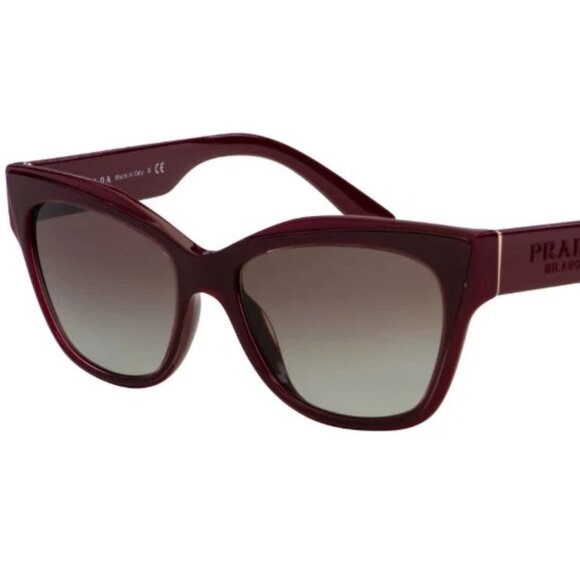 Prada PR23XS Red Cat-Eye Sunglasses 52mm Women’s Designer Shades New - Picture 1 of 3